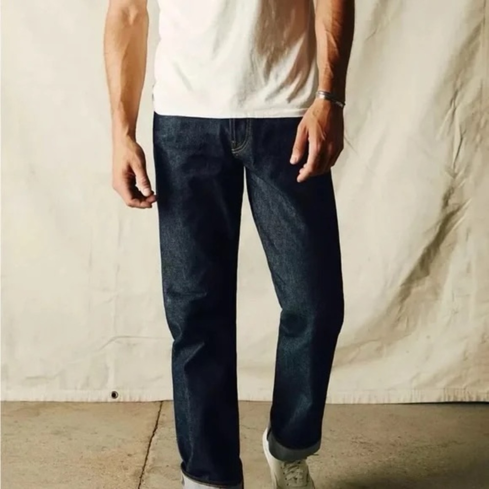 Imogene + Willie Men’s Jeans, Henry, Indigo, Rigid, USA lot 3, 32 x 34, NWT